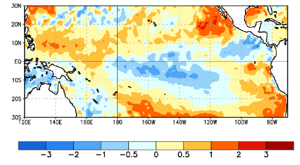 Chance de El Niño entre junho e agosto de 2026 chega a 62%, diz agência climática dos EUA