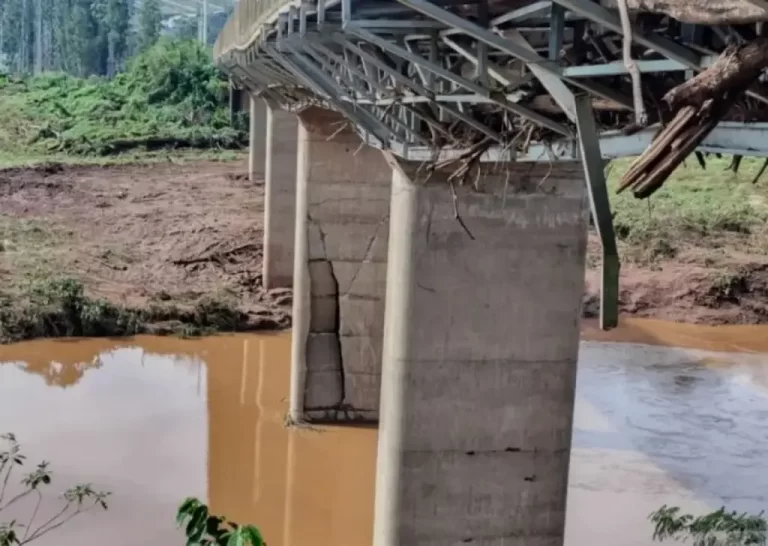 Ponte da ERS-129 entre Encantado e Muçum fica interditada por tempo indeterminado