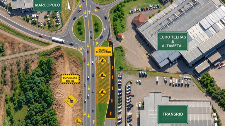 CSG inicia nesta terça-feira (27) construção de passarela no km 72,1 da ERS-122, em Caxias do Sul